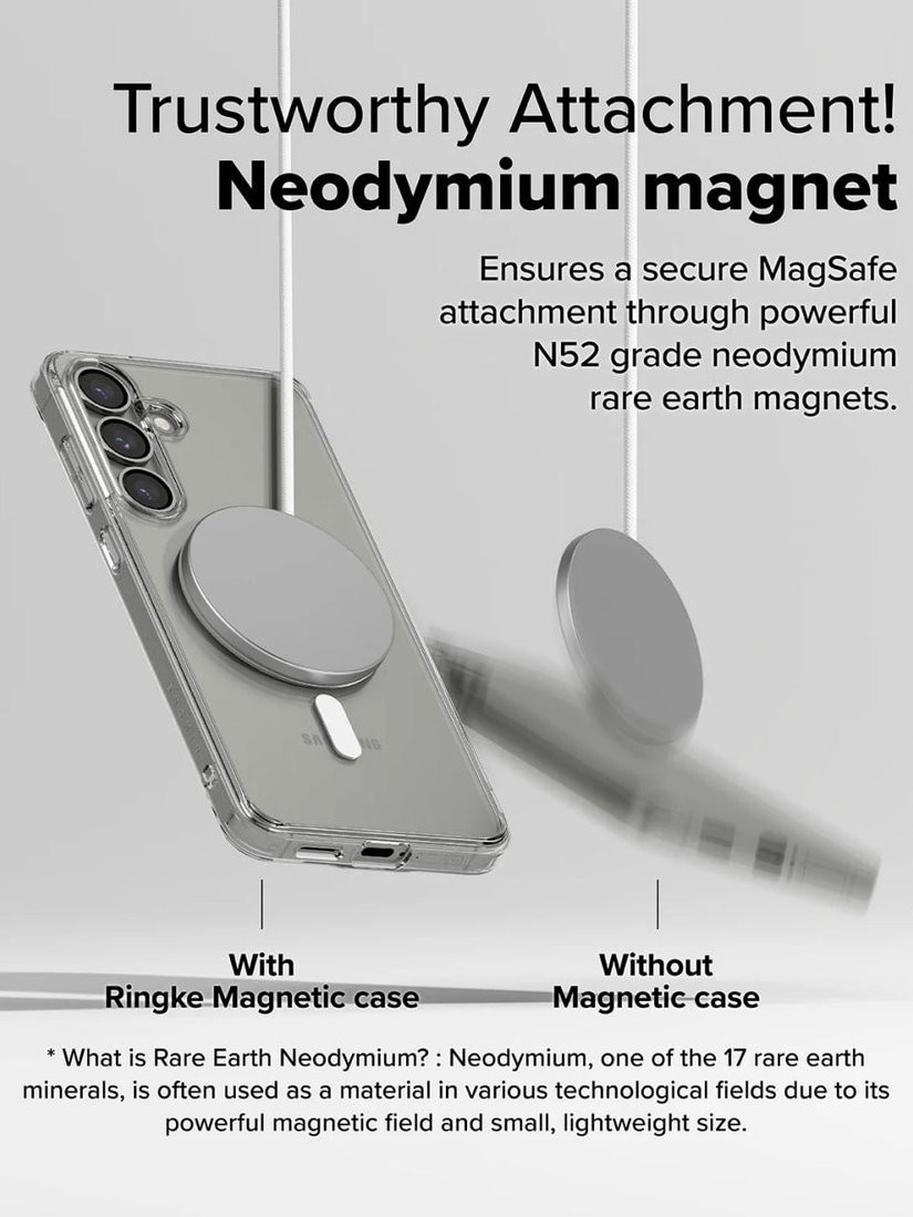 Чехол для телефона Ringke Fusion Magnetic для Galaxy S25 Clear