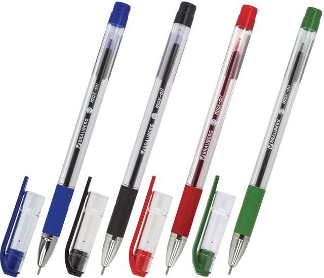 Набор шариковых ручек BRAUBERG Max-oil 142146 (4 шт.)