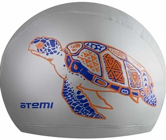 Шапочка для плавания Atemi PU 305 (серебристый)