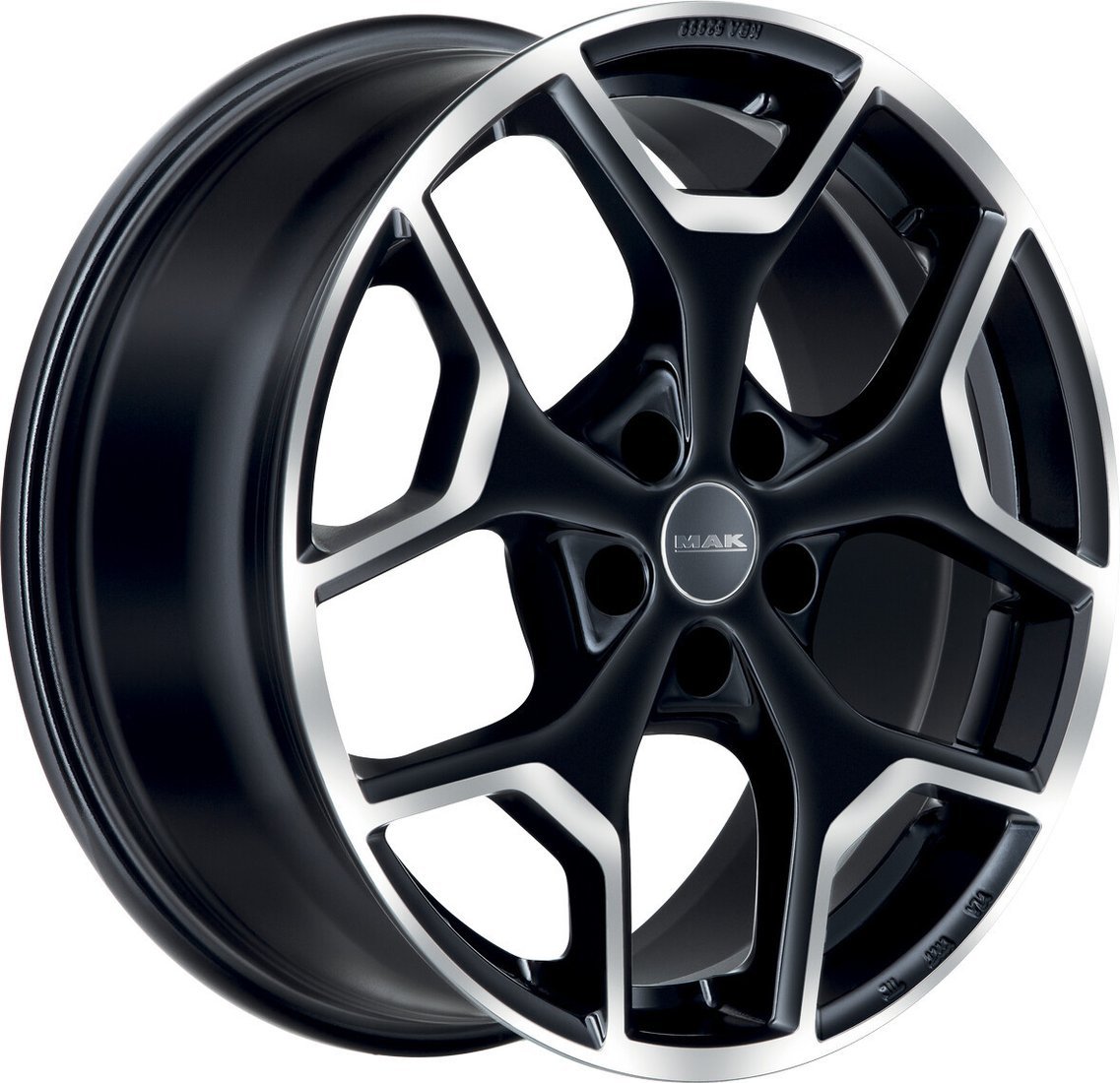 Литые диски MAK Liberty 18x7.5" 5x108мм DIA 72мм ET 39мм Black Mirror