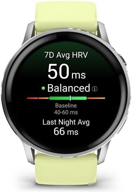 Умные часы Garmin Venu 4 45 мм (серебристый/желтый)