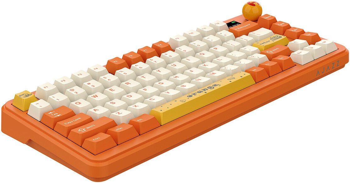 Клавиатура Ajazz AK820 Max (оранжевый/белый, Ajazz Avocado)