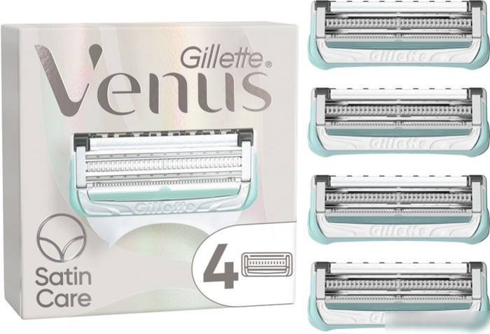 Сменные кассеты для бритья Gillette Venus Satin Care (4 шт)