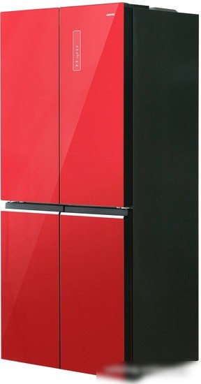 Четырёхдверный холодильник CENTEK CT-1744 Red