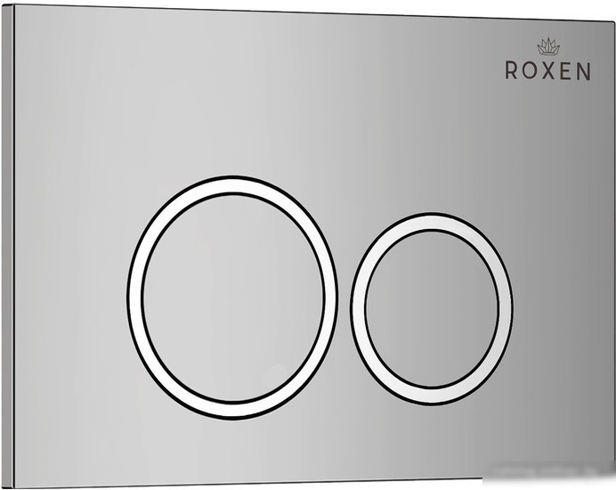Унитаз подвесной Roxen Boro One Rimless 6 в 1 StounFix Slim 518414 (кнопка: хром)