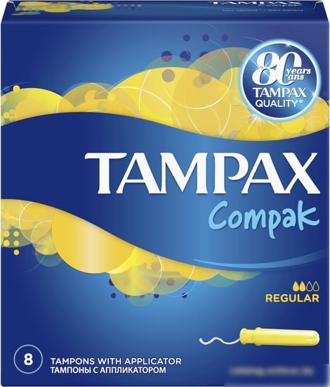 Тампоны с аппликатором Tampax Compak Regular с аппликатором (16 шт)