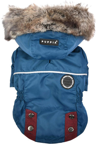 Куртка для животных Puppia Brock с капюшоном PAUD-JM1851-TE-L (синий)