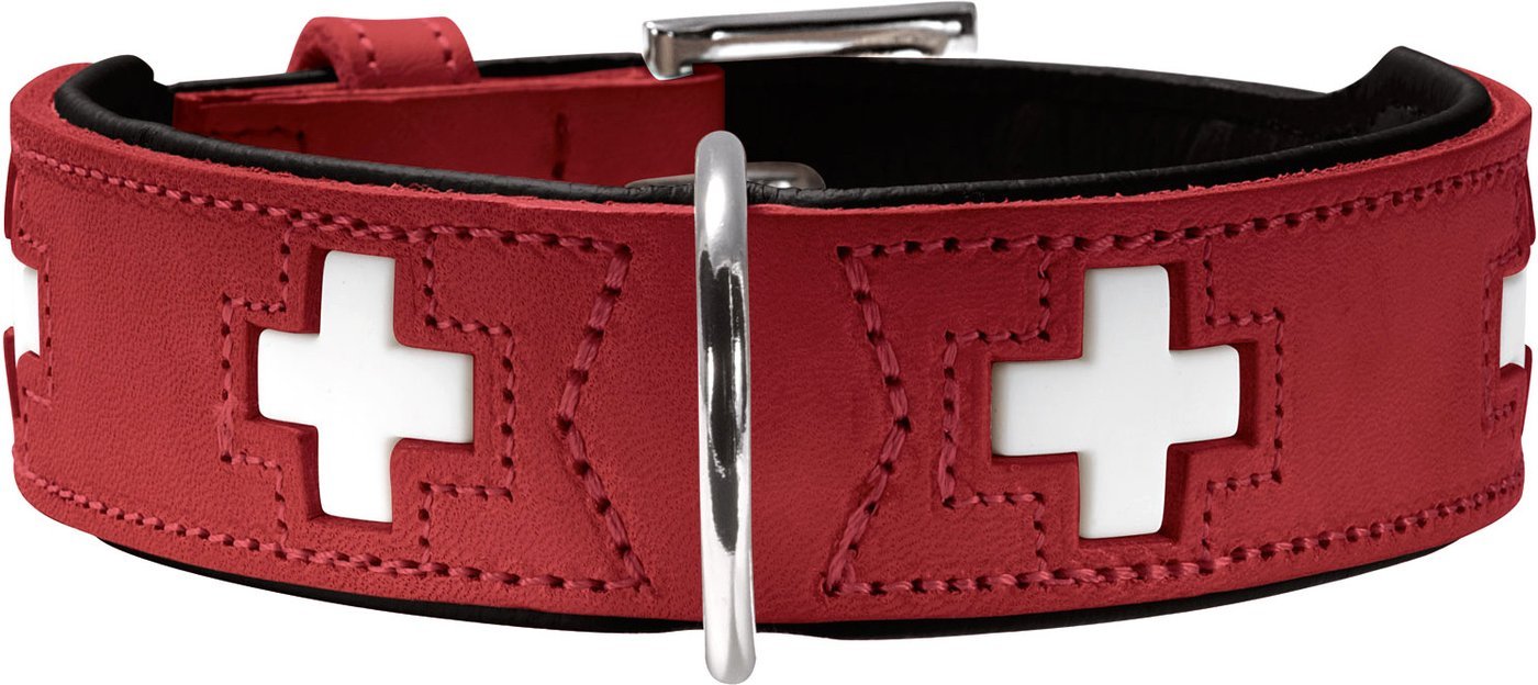 Ошейник Hunter Collar Swiss 41955 (50/S-M, красный/черный)