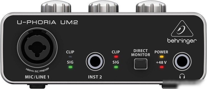 Аудиоинтерфейс BEHRINGER U-Phoria UM2