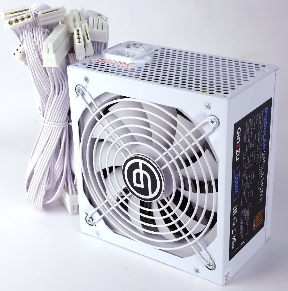Блок питания Ginzzu MC800 (белый)