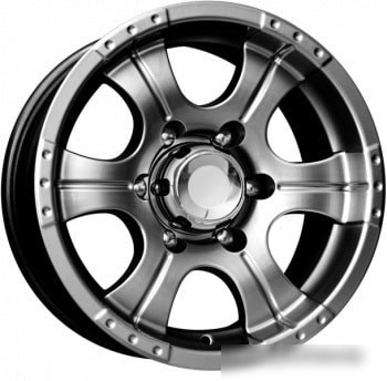 Литые диски K&K Байконур 16x8" 5x139.7мм DIA 110.1мм ET 20мм Дарк платинум Литые диски K&K Байконур 16x8" 5x139.7мм DIA 110.1мм ET 20мм Дарк платинум