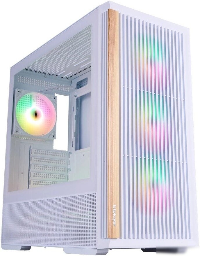 Корпус 1stPlayer WD7 ARGB WD7-WH-4FA7-W-2FA7R-W (белый)