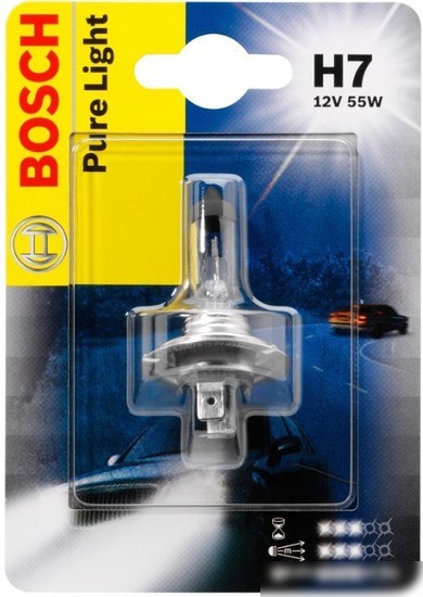Галогенная лампа Bosch H7 Pure Light Blister 1шт