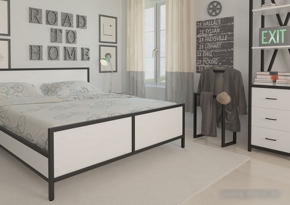 Стойка для одежды Millwood Сканди 2 48x25x120 (металл белый)