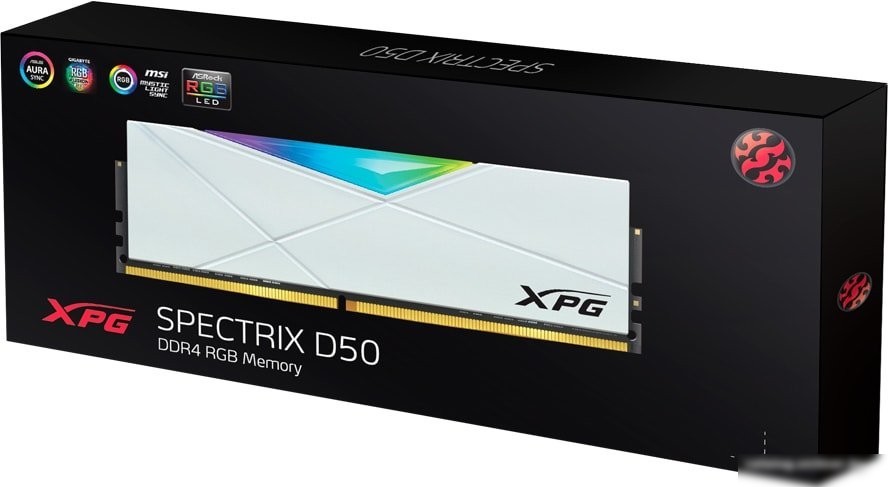 Оперативная память ADATA XPG Spectrix D50 RGB 32ГБ DDR4 3600 МГц AX4U360032G18I-SW50