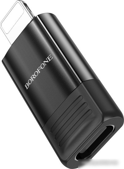 Адаптер Borofone BV18 Lightning - USB Type-C (черный)