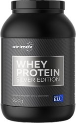 Протеин сывороточный (концентрат) Strimex Whey Protein Silver Edition (900 г, клубника-банан)