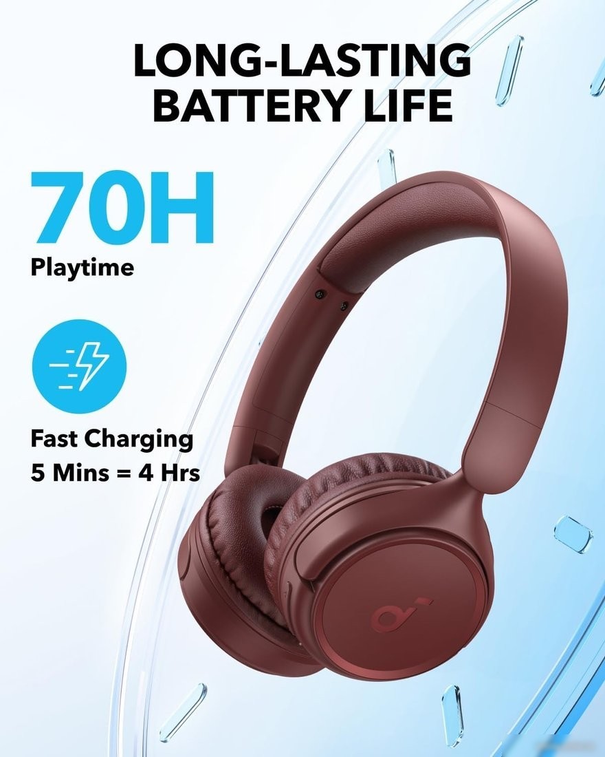 Наушники Anker Soundcore H30i (красный)
