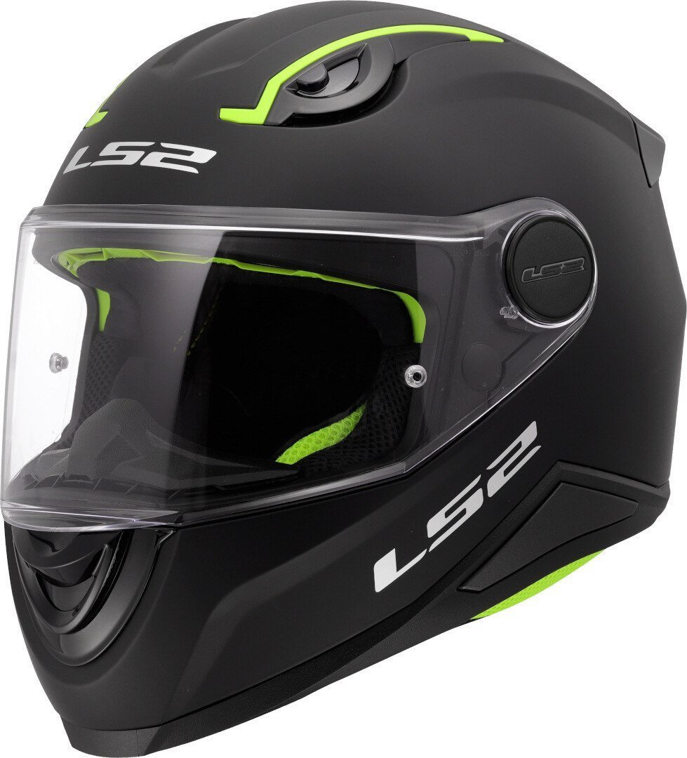 Мотошлем LS2 FF812 Kid Solid (S, черный матовый)