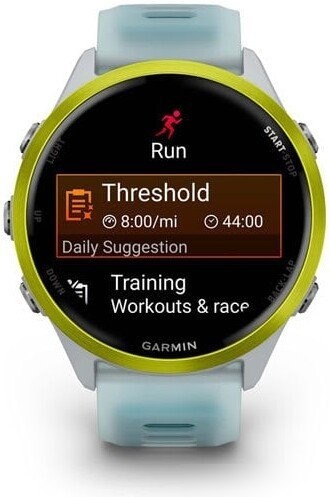 Умные часы Garmin Forerunner 570 47 мм (серебристый/желтый)