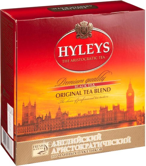 Черный чай Hyleys Английский аристократический черный 10001 100 шт