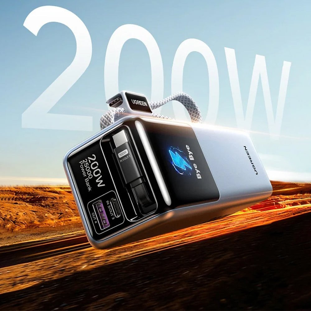 Внешний аккумулятор Ugreen Nexode 200W PB728 75702B 25000mAh (серый)