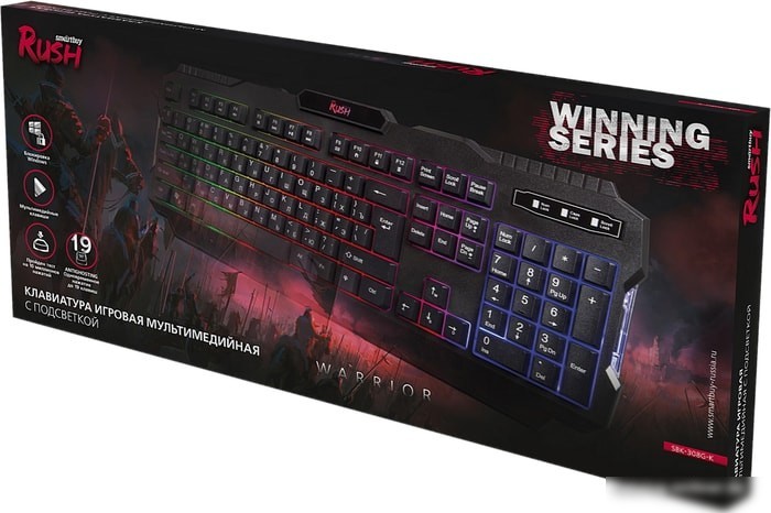 Клавиатура SmartBuy Rush Warrior SBK-308G-K