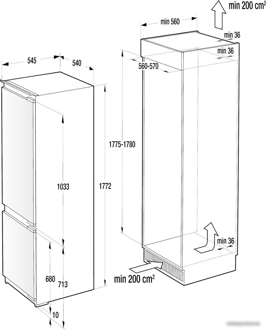 Холодильник Gorenje NRKI2181E1