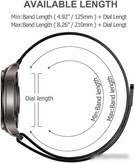 Браслет Rumi Milanese loop металлический 22 мм (розовый)