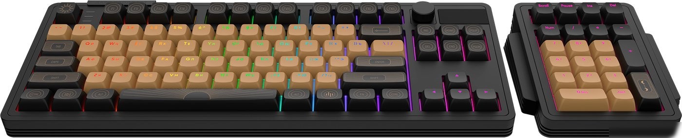 Клавиатура Дарк Проджект KD87A+Numpad (g3ms Aquamarine, черный)