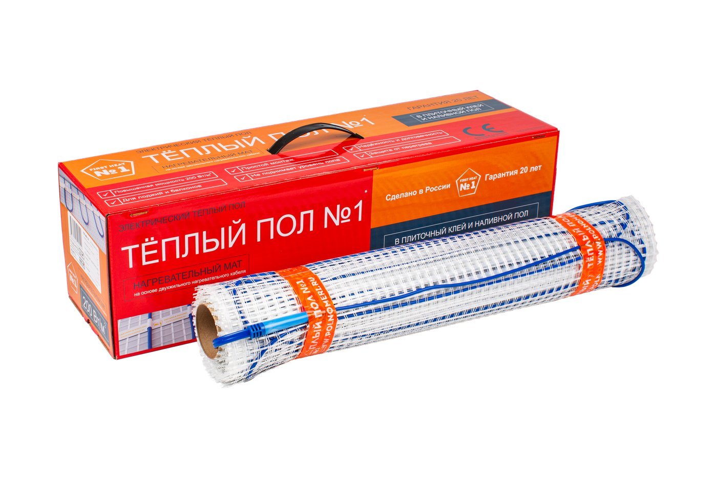 Нагревательный мат Теплый пол №1 ТСП-360-1.8 (повышенная мощность 200 Вт/кв.м)