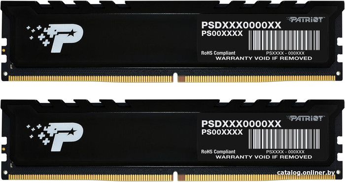 Оперативная память Patriot Signature Premium Line 2x8ГБ DDR5 4800 МГц PSP516G4800KH1