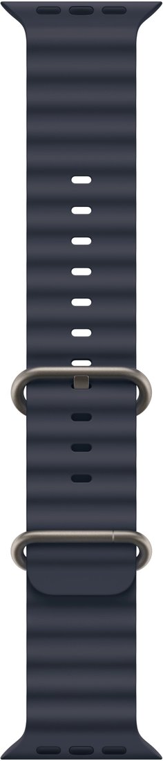 Умные часы Apple Watch Ultra 2 LTE 49 мм (титановый корпус, титановый/темно-синий, ремешок из эластомера)