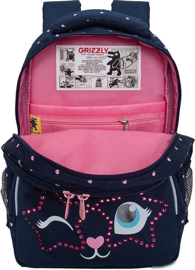 Школьный рюкзак Grizzly RG-460-6 (синий)