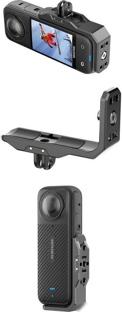 Крепление Zarrumi MP-IX5 для Insta360 X5, X4, X3 (черный)