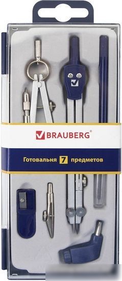Готовальня BRAUBERG Student oxford 210347 (7 предм.)