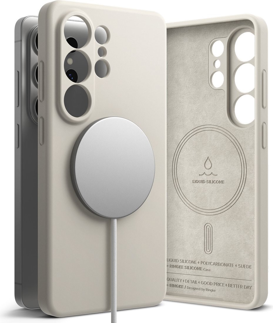 Чехол для телефона Ringke Silicone Magnetic для Galaxy S26 Ultra (Stone)