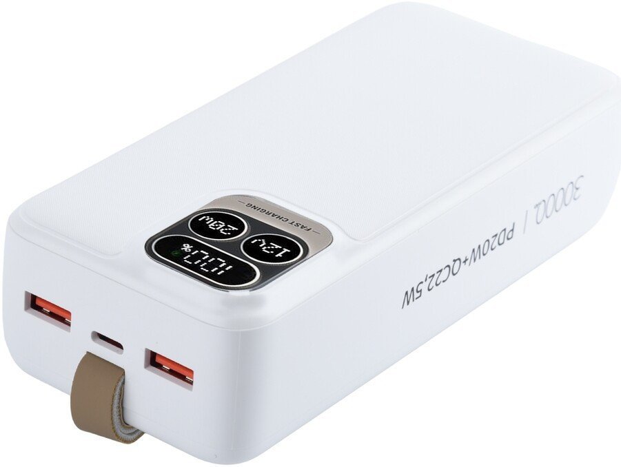 Внешний аккумулятор Perfeo Atomic Age 30000mAh (белый)