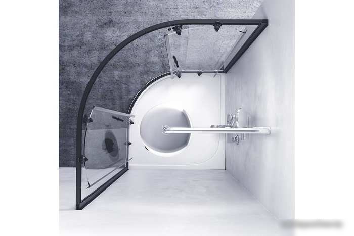Душевой уголок AM.PM X-Joy Twin Slide W88G-205-090BT64 90x90