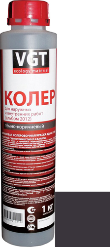Колеровочная краска VGT ВД-АК-1180 2012 1 кг (черный)