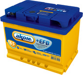 Автомобильный аккумулятор AKOM +EFB 65 (65 А·ч)