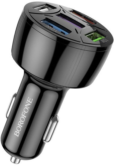 Автомобильное зарядное Borofone BZ06 (черный)