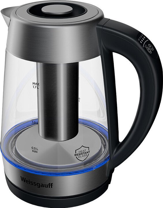 Электрический чайник Weissgauff WK 1711 EcoGlass Filter TempControl