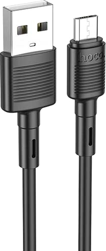 Кабель Hoco X83 USB Type-A - microUSB (1 м, черный)