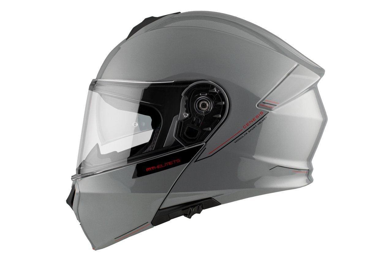 Мотошлем MT Helmets Genesis SV Solid A12 (M, серый глянцевый)