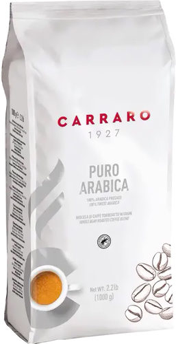 Кофе Carraro Puro Arabica зерновой 1 кг