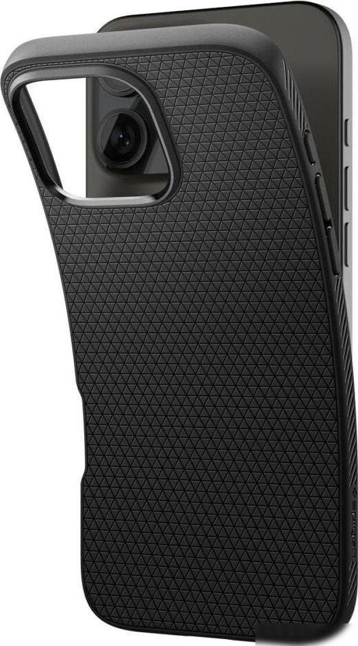 Чехол для телефона Spigen Liquid Air для iPhone 16 Pro Matte Black