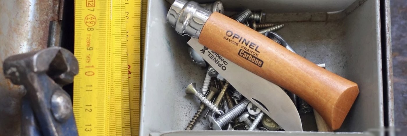 Складной нож Opinel N°9 углеродистая сталь (бук)