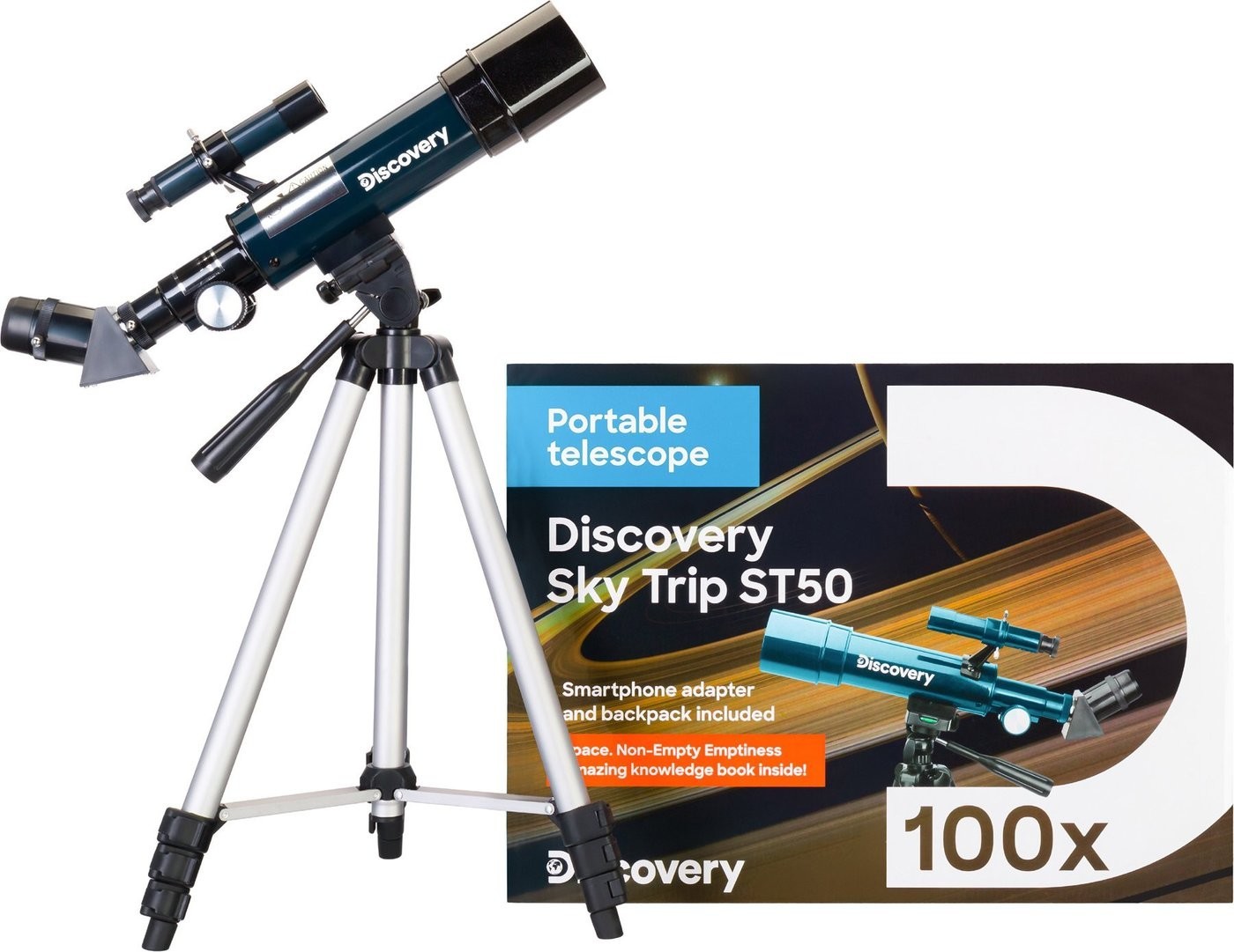 Телескоп Levenhuk Discovery Sky Trip ST50 с книгой