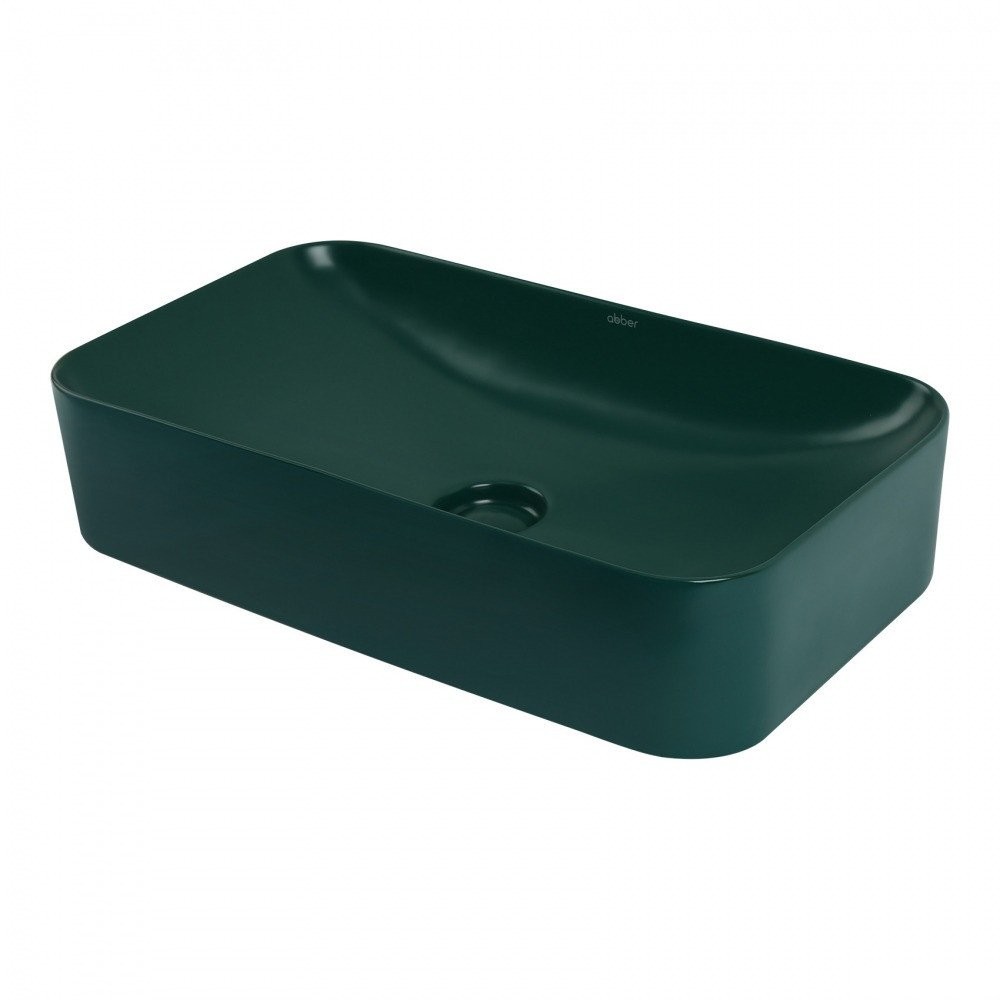 Умывальник Abber Rechteck AC2204MBG (зеленый матовый)